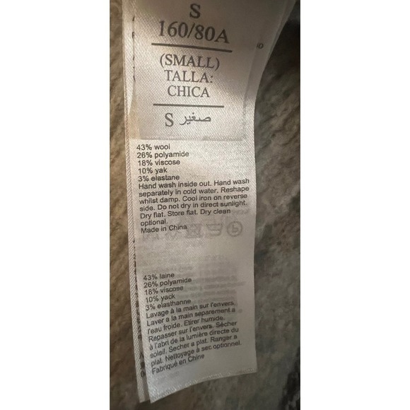 Allsaints sz s gray preppy long sleeves crew neck emo - Picture 4 of 4